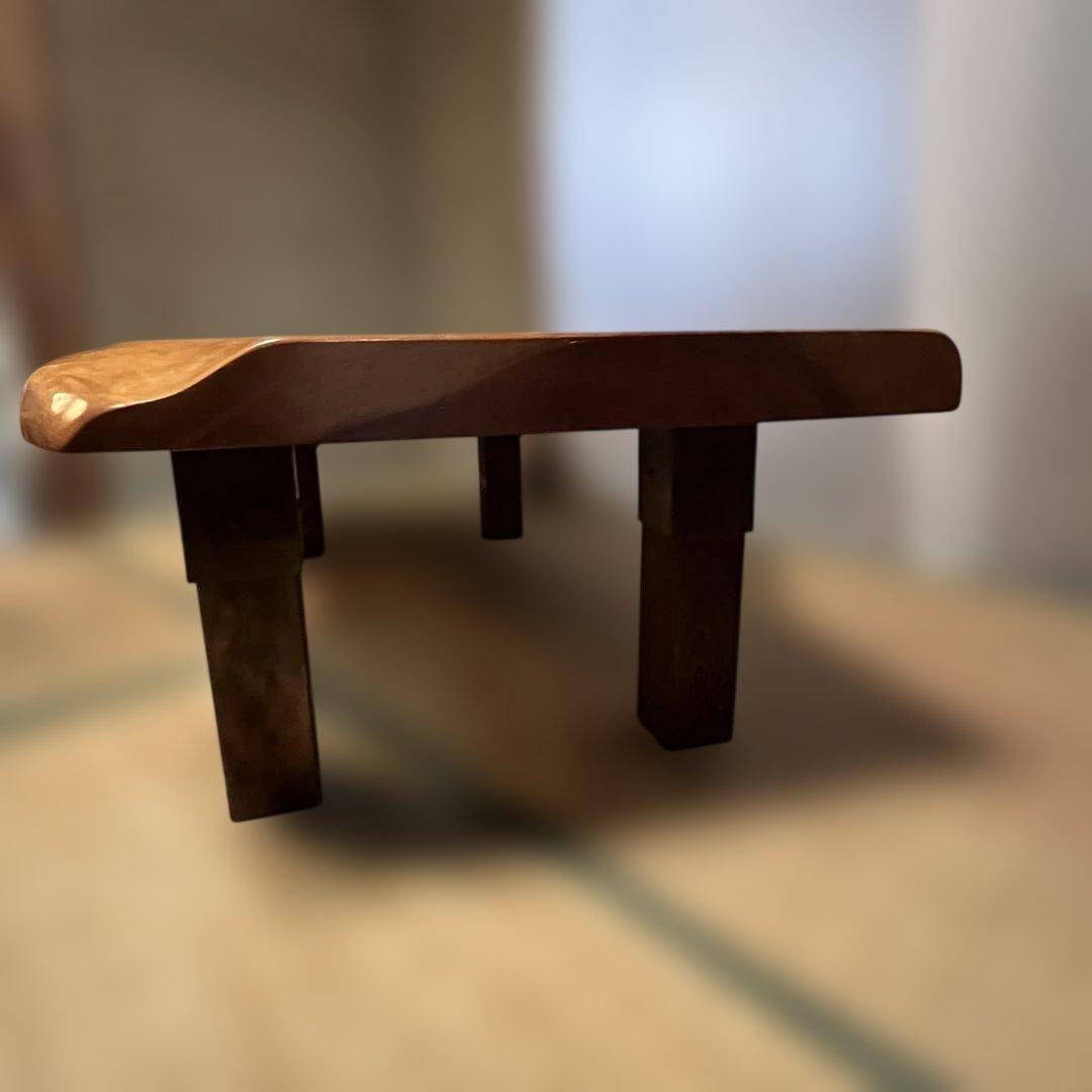 一枚板 無垢 天然木 耳付き 座卓 ローテーブル 和モダン