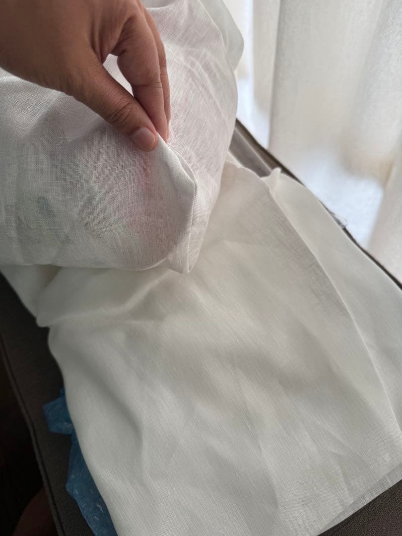 Nishikawa 昭和西川 ボックスシーツ、フィットシーツ、麻、白