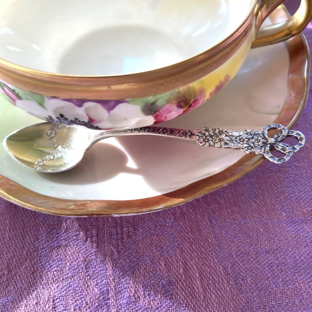 ドミニク&ハフ　純銀　鍍金　アンティーク　スプーン