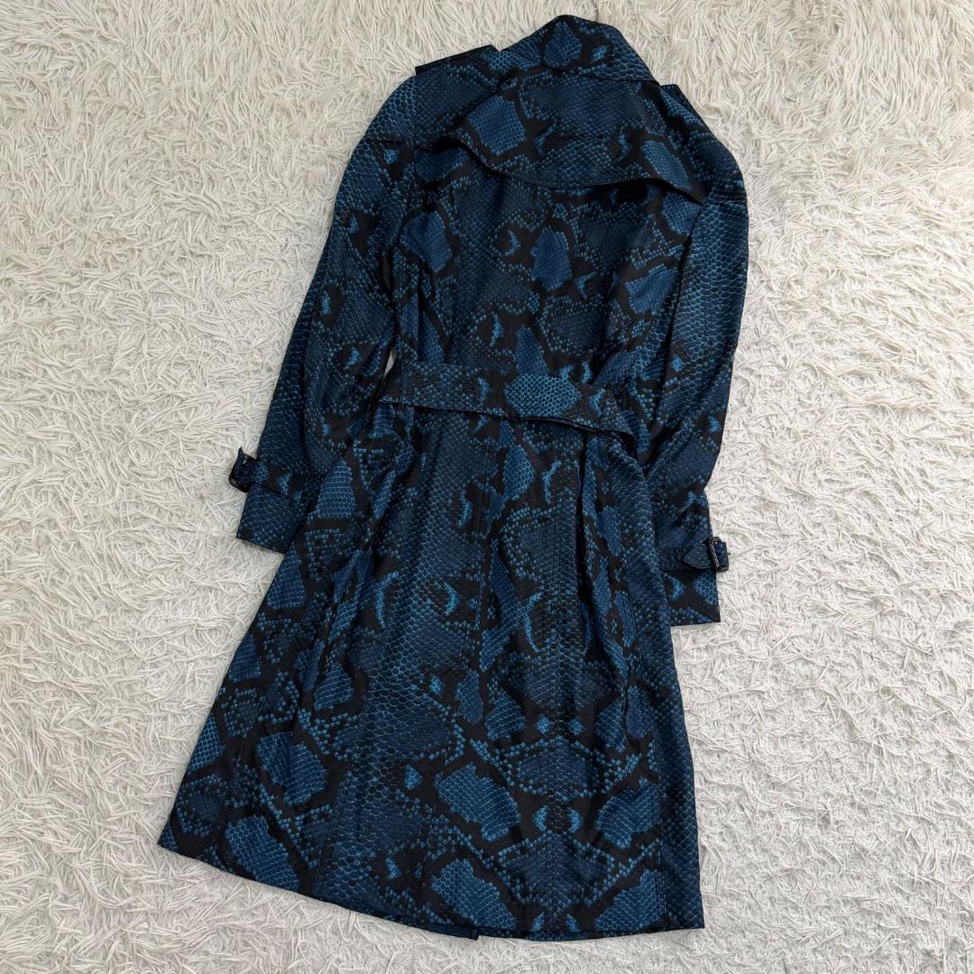 17047✨新品タグ付き✨バーバリー シルク100% パイソン柄 トレンチコート