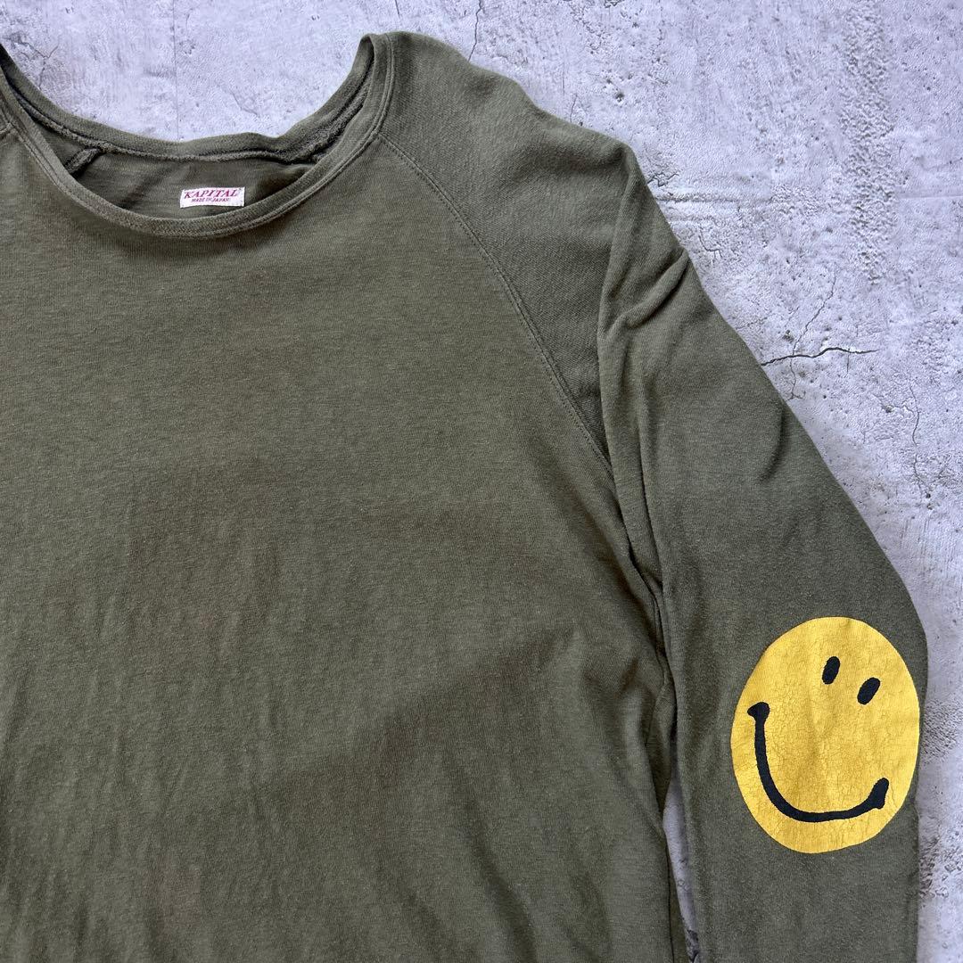 KAPITAL SMILEY スマイリーフェイス プリントTシャツ ロンT 2
