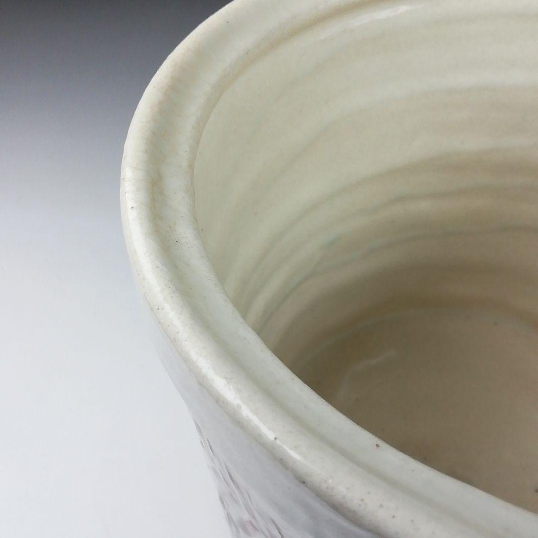 Ｔ８６３　水指　『三島　水指』『朝日窯　松林良周 作』　共箱　茶道具