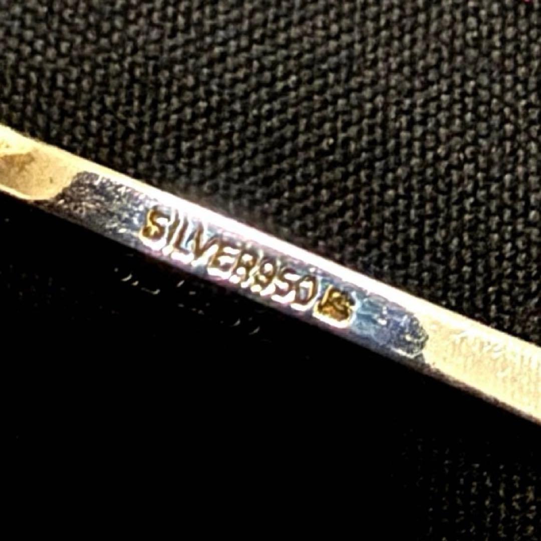 SILVER 950 シルバー 鳥 オウム図 11.7㎝ スプーン