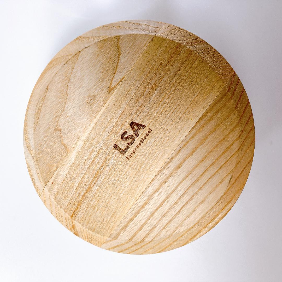 未使用 訳アリ LSA エルエスエー フラワーベース ウッドトレー　|4206|