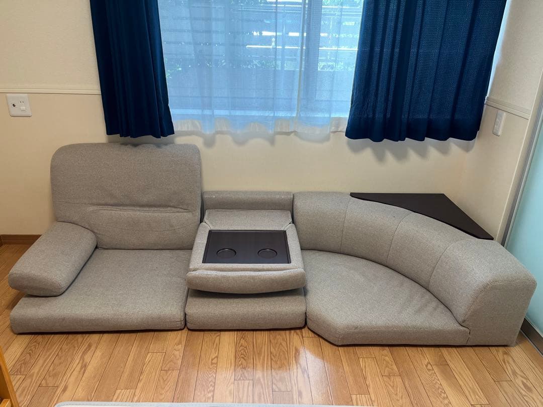 ニトリ　布張りコーナーソファーセット