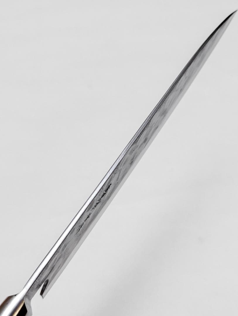 藤原照康作 TERUYASU FUJIWARA 幻の名刀白一鋼 牛刀 210mm