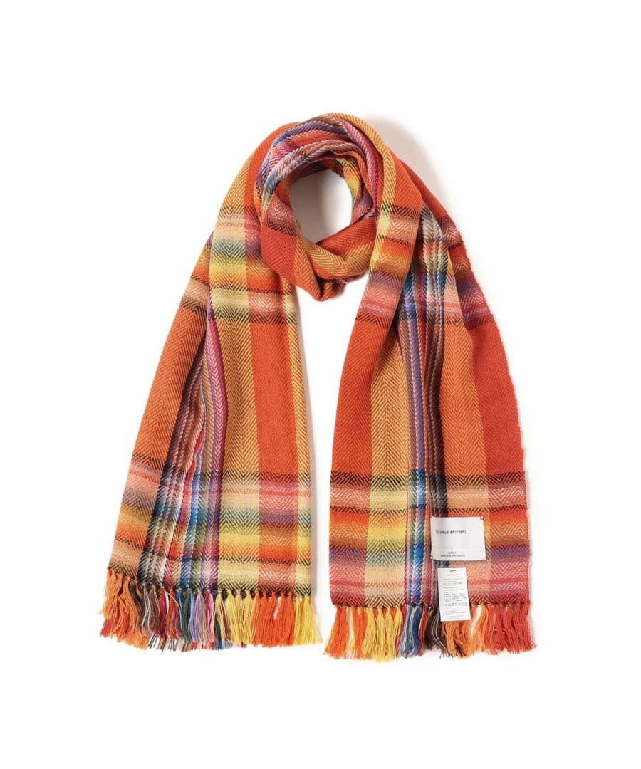 THE INOUE BROTHERS アルパカマルチカラーチェックストール