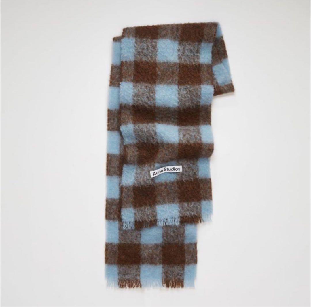【美品】Acne Studios アクネストゥディオズ　チェック柄　大判マフラー