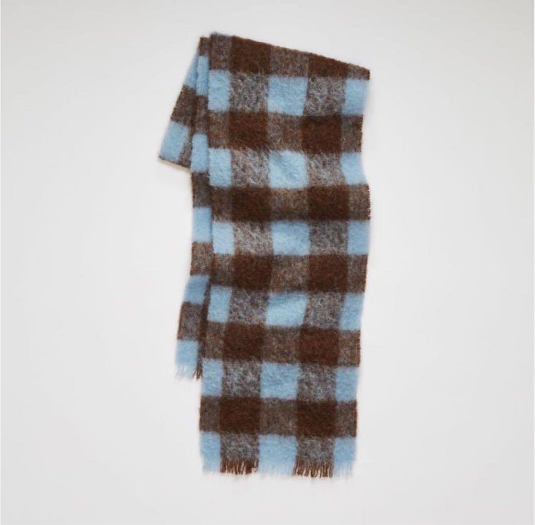 【美品】Acne Studios アクネストゥディオズ　チェック柄　大判マフラー