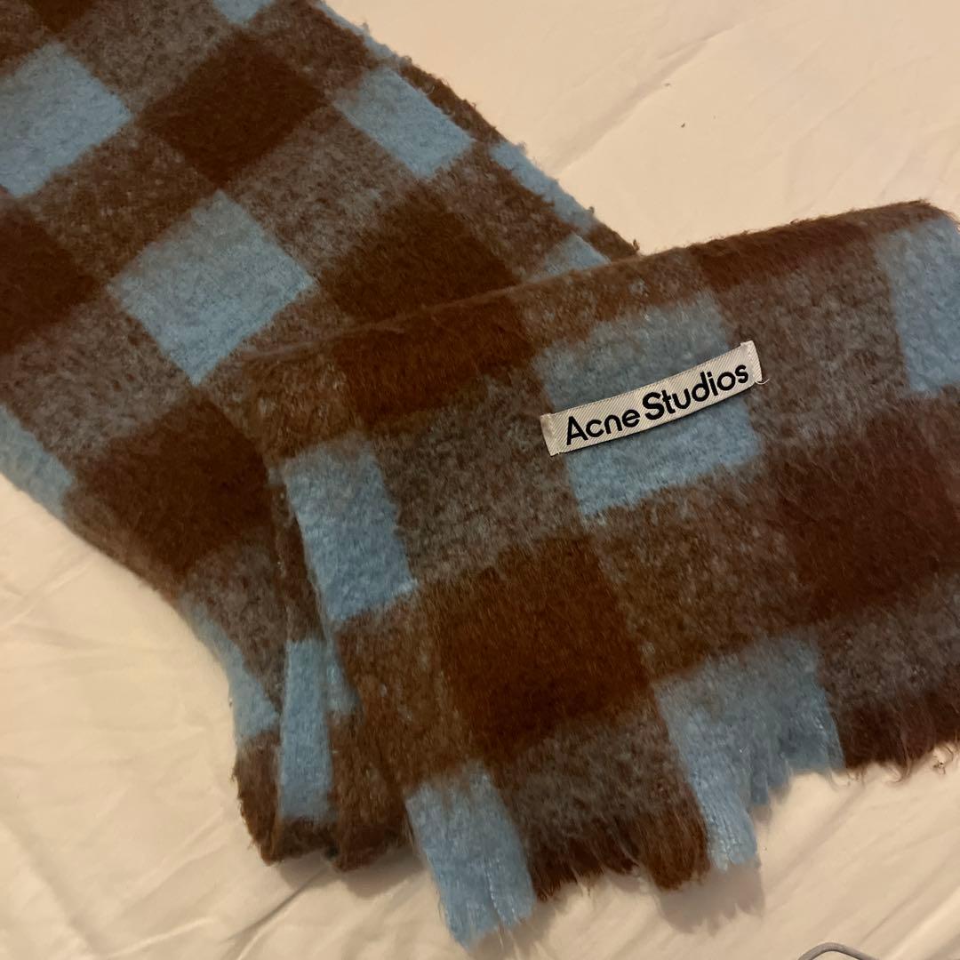 【美品】Acne Studios アクネストゥディオズ　チェック柄　大判マフラー