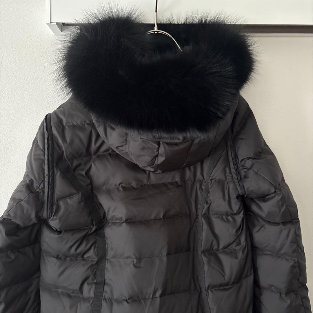 Chesty フォックスファー 4way ダウンコート ベスト可 黒 サイズ0