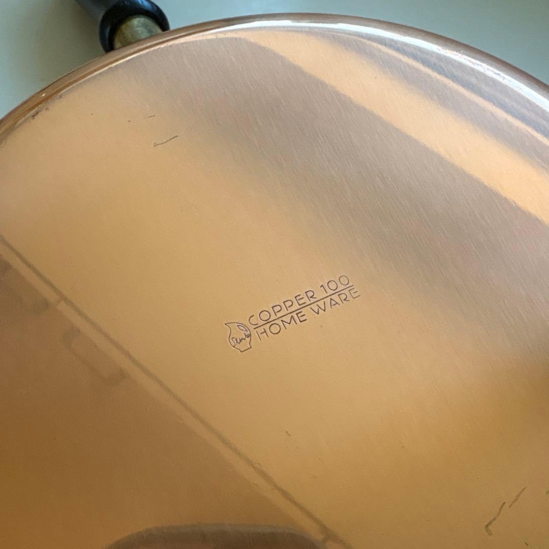 新光金属　フッ素加工　 銅製フライパン 新光堂 日本製 純銅 21㎝