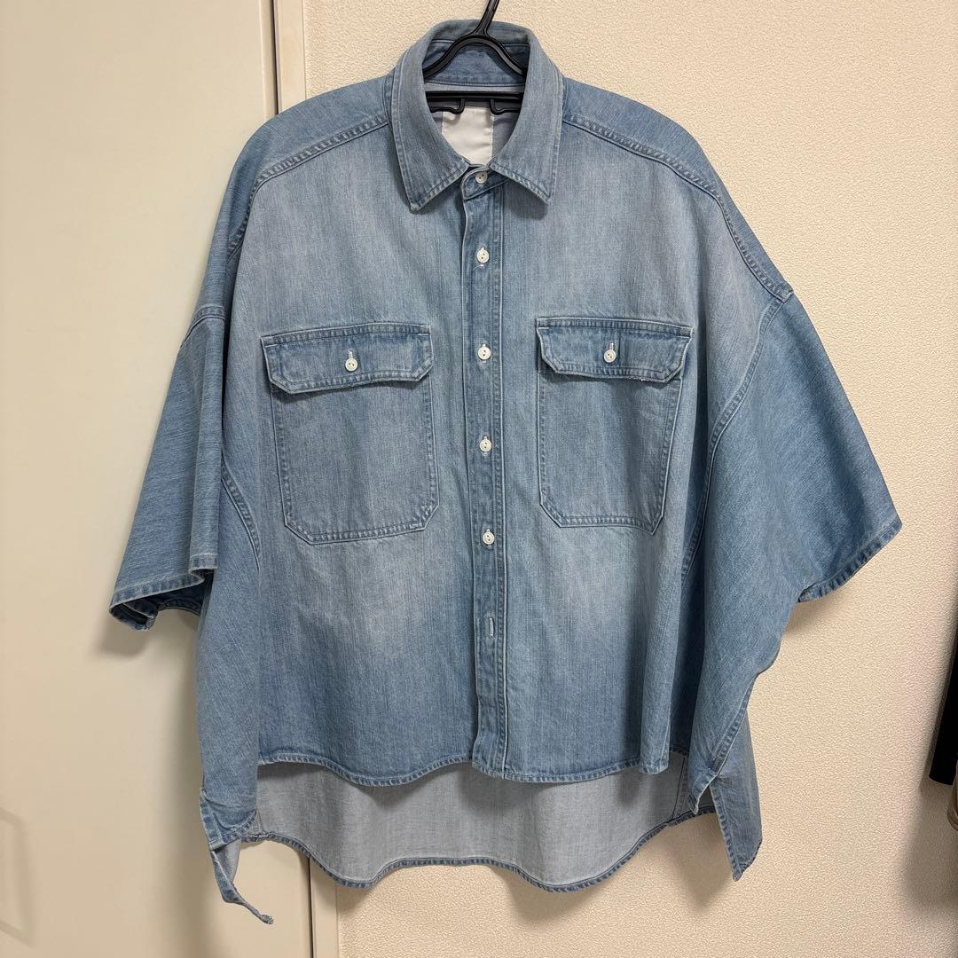 Whim Gazette(ウィム ガゼット) DENIMドルマンシャツ