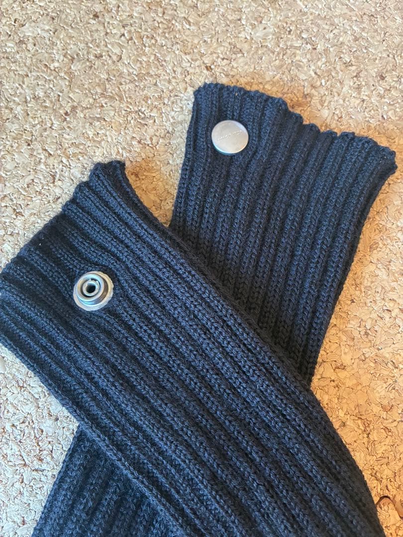 小物 Rick Owens armwarmer black sizeF wool100