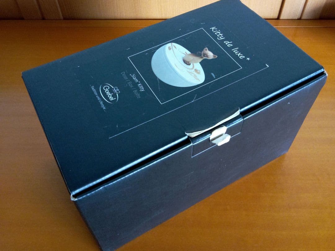 ヴィンテージ Goebel 【Kitty de luxe】シャム猫小物入れ