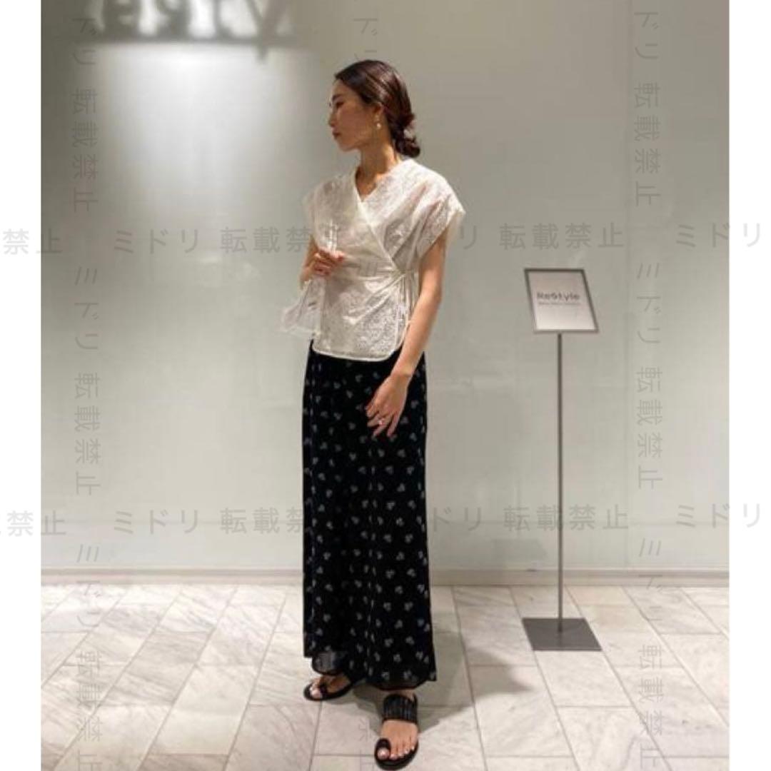 mame kurogouchi Flap Collar shirts レース