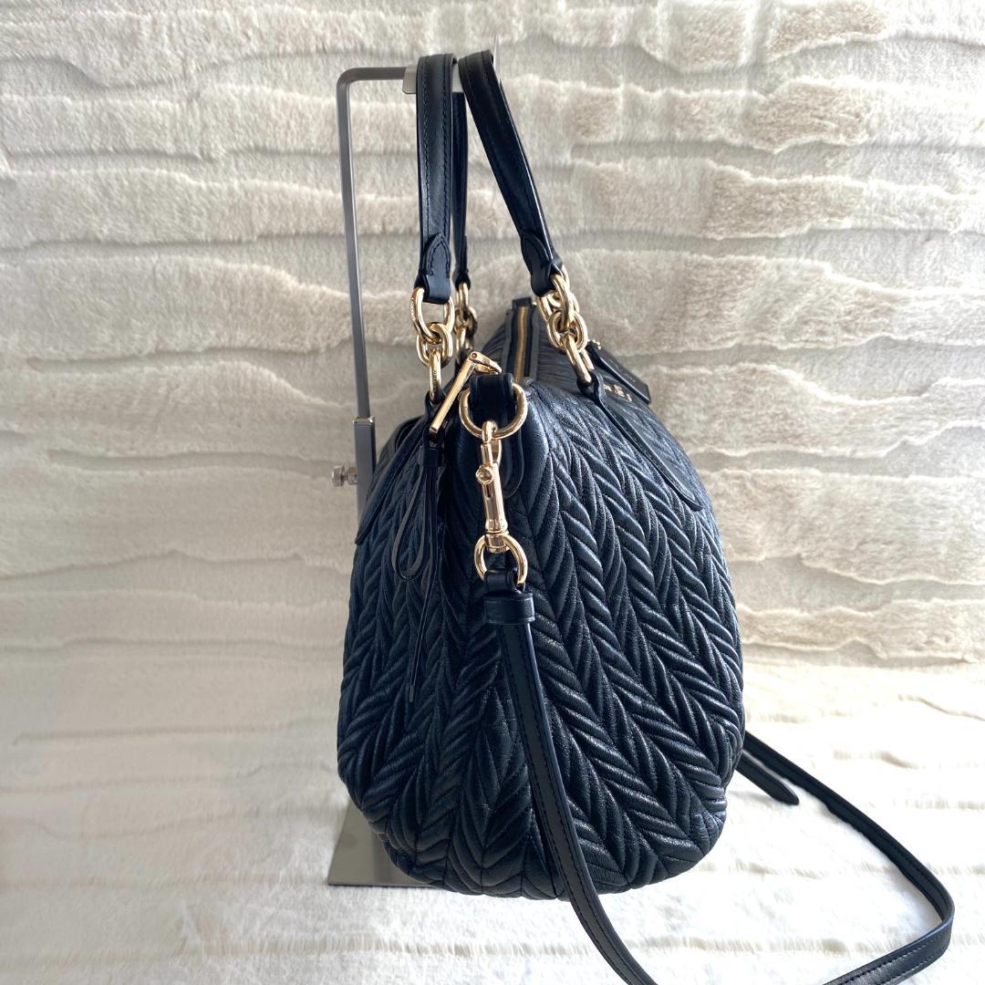 【良品】 COACH コーチ 2WAY レザー トートバッグ ゴールド金具