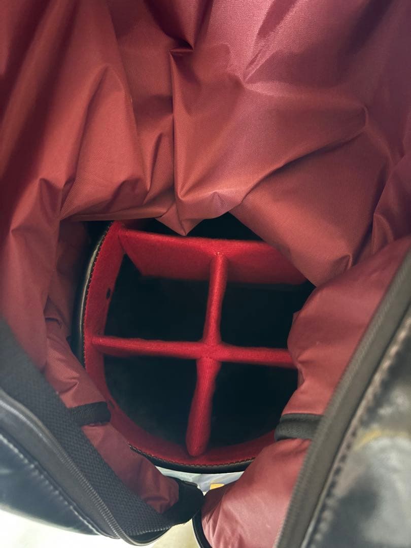 キャディバッグ オノフ　ONOFF 黒黄　　ゴルフ　バッグ　大容量