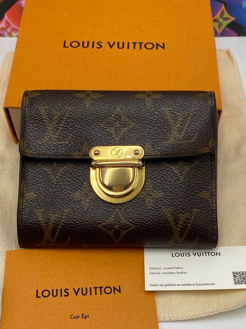 【極美品】ルイヴィトン モノグラム ポルトフォイユ ジョイ 折り財布 ブラウン