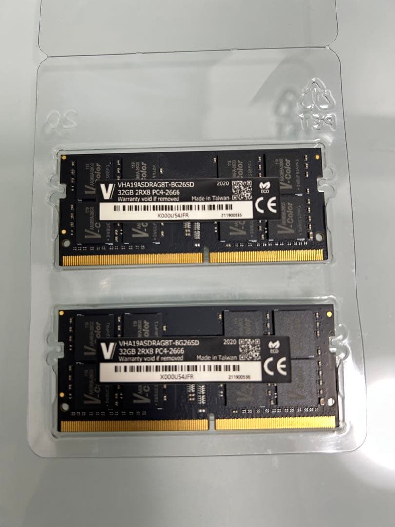 v-color メモリー DDR4 PC4-2666V 64GB