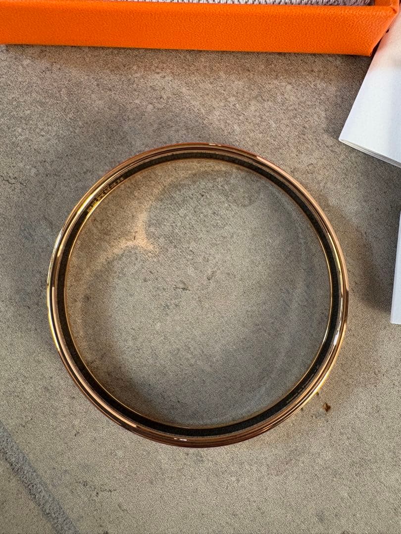 エルメス　エマイユPM グラン・アパラ バングル　エナメルブレスレット　美品