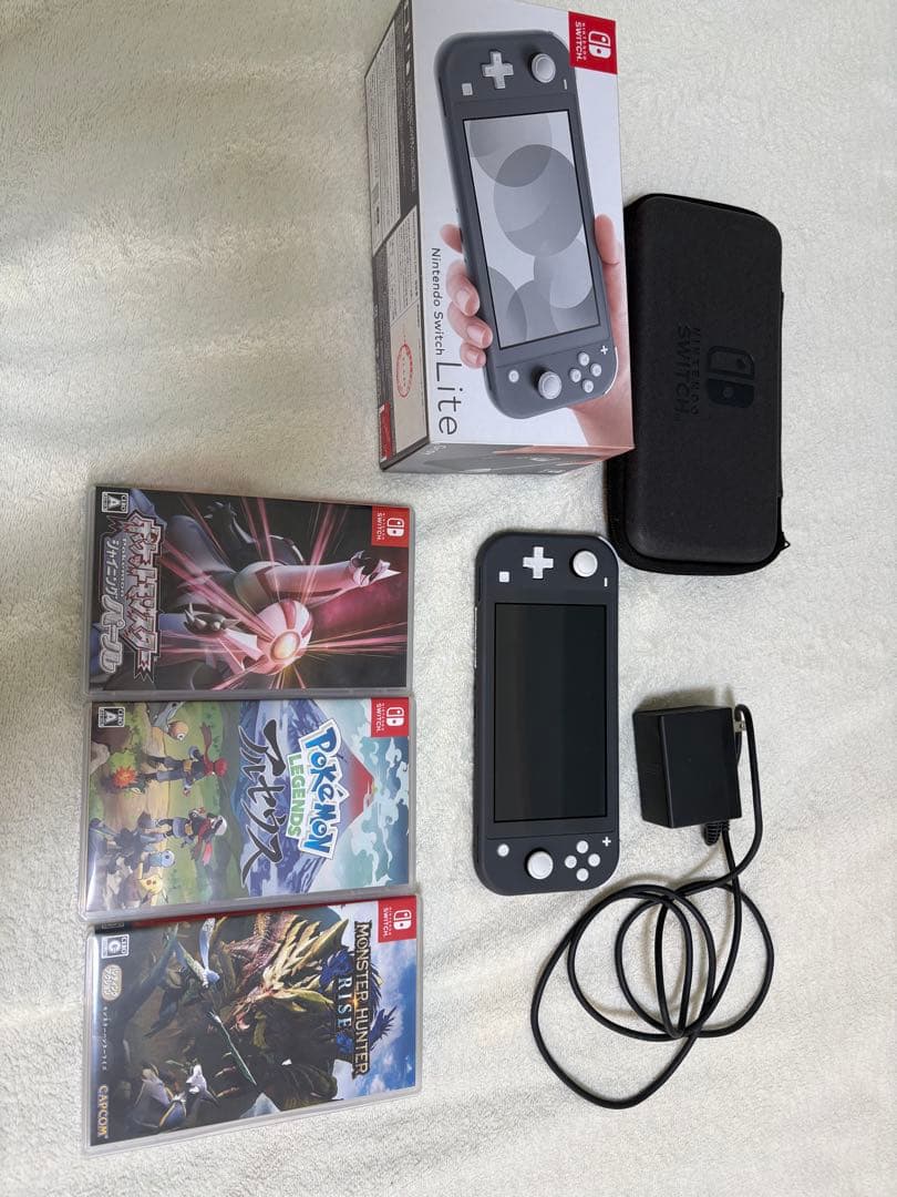 Nintendo Switch Lite グレー 本体　ゲームソフト付き