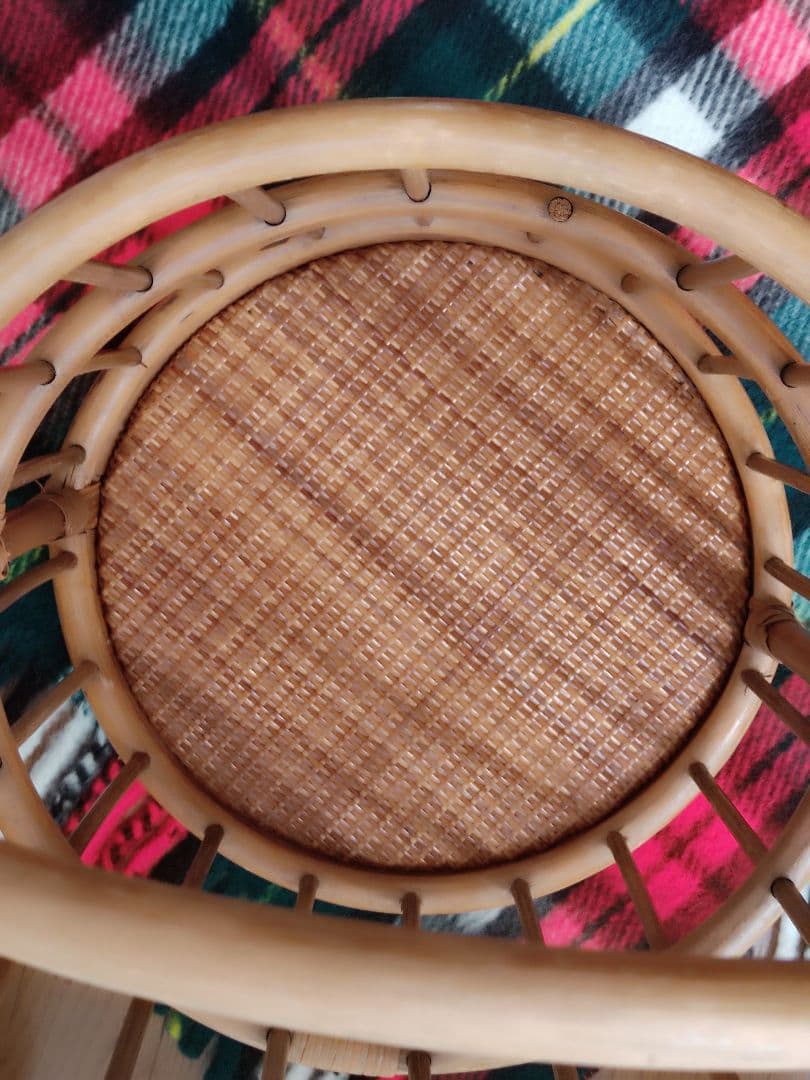 バケット 籠　パン籠　ランドリーバスケット　籐　ラタン　フランスパン