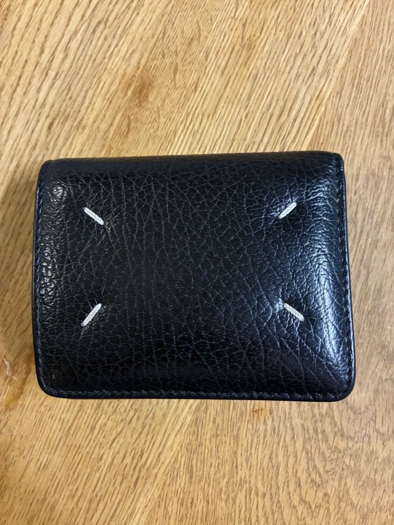 Maison Margiela ブラックレザー折り財布