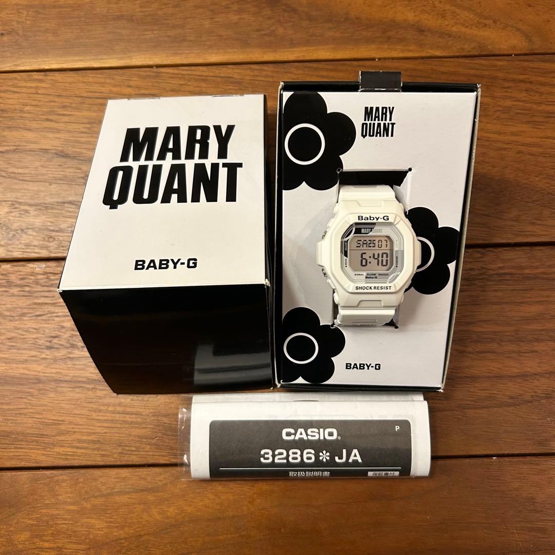 MARY QUANT Baby-G ホワイト デジタル腕時計