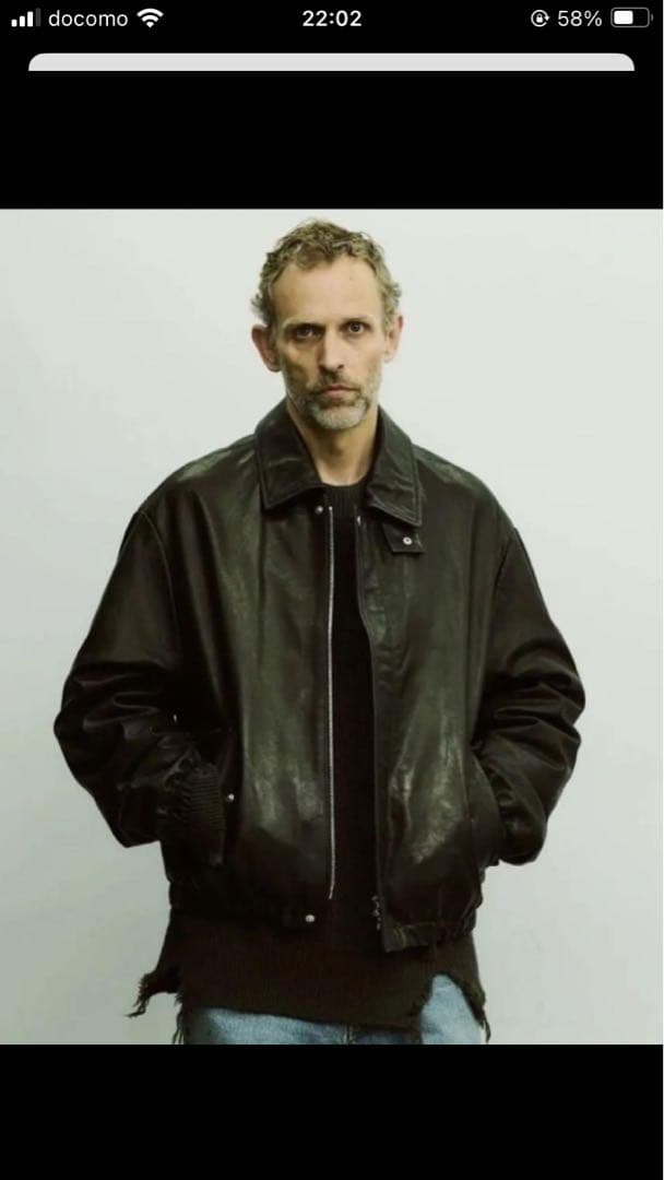 LEATHER ZIP BLOUSON シュタイン