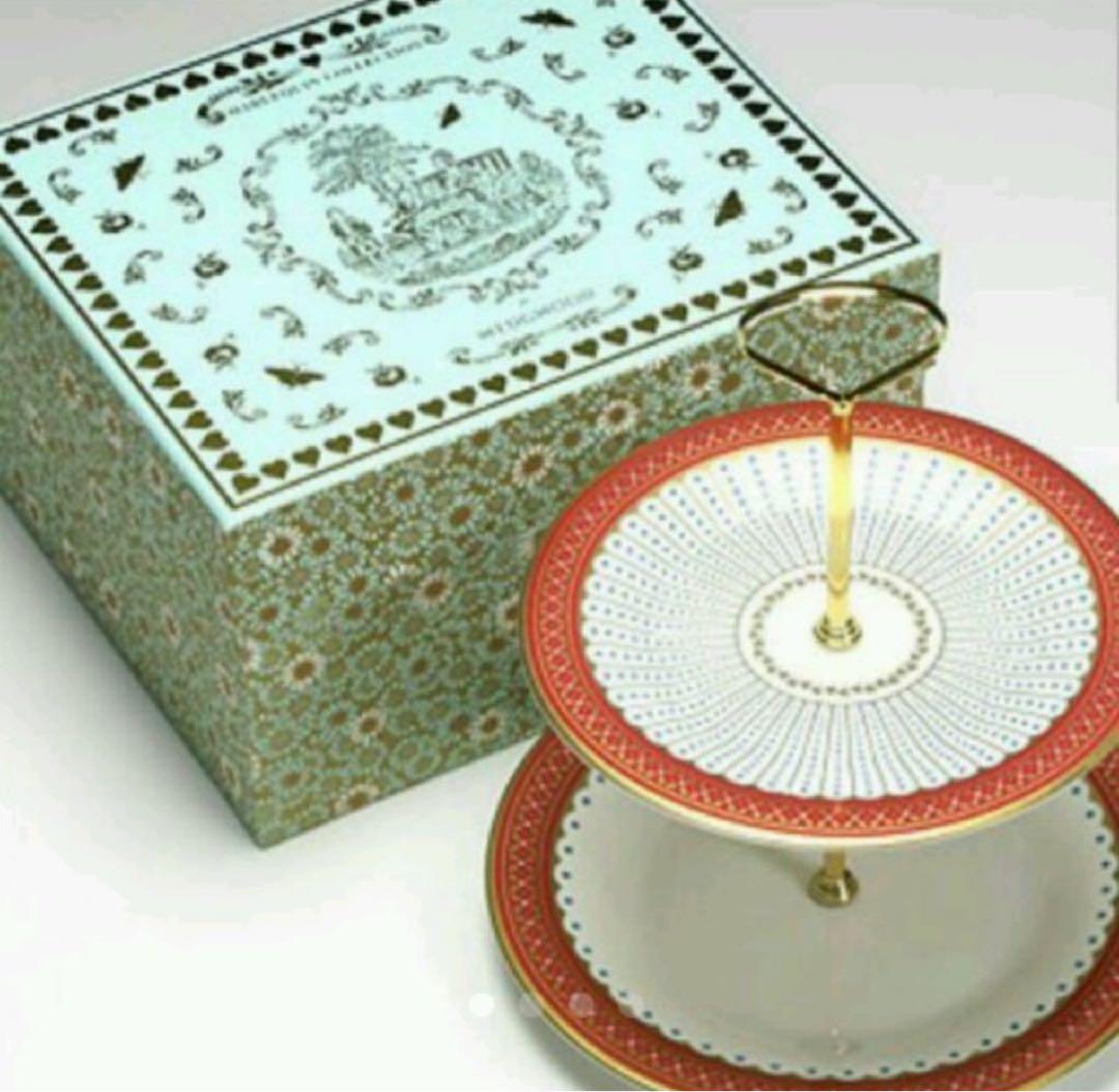 【新品】ウェッジウッド　クィーンオブハート　アフタヌーンティー　ケーキスタンド