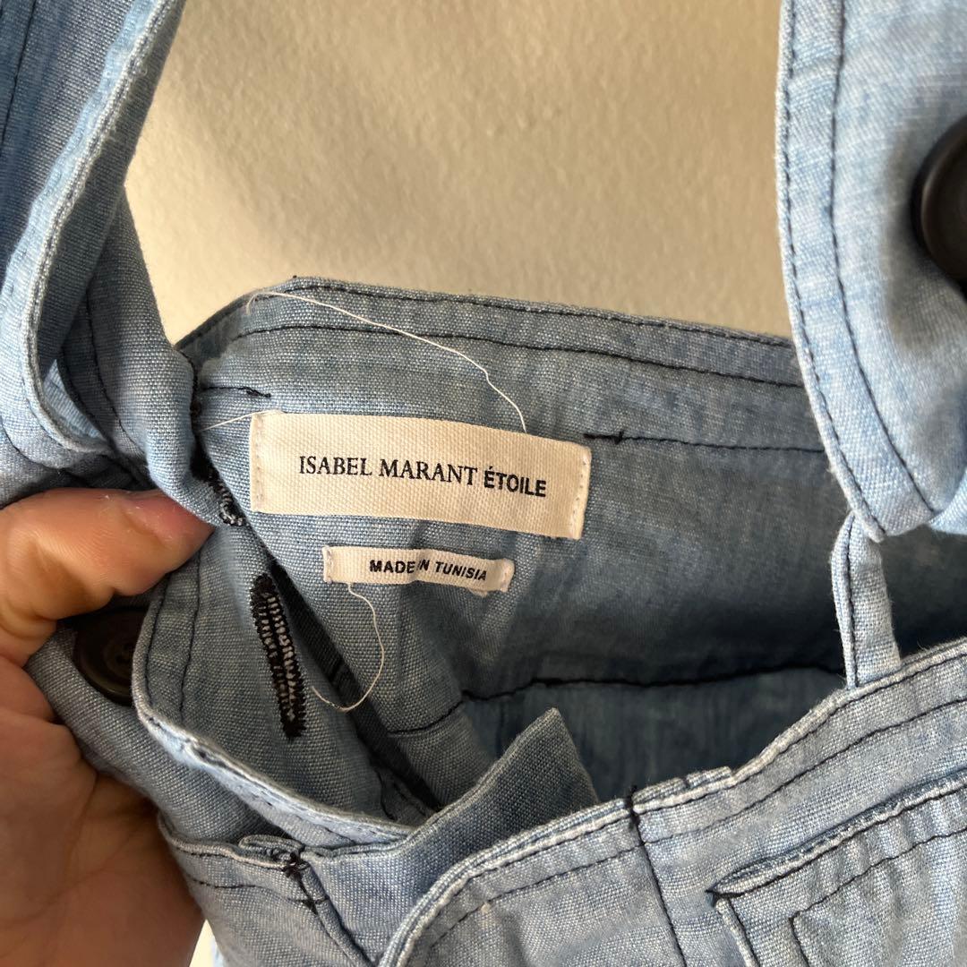 ISABEL MARANT ETOILEライトブルー サロペット デニム風