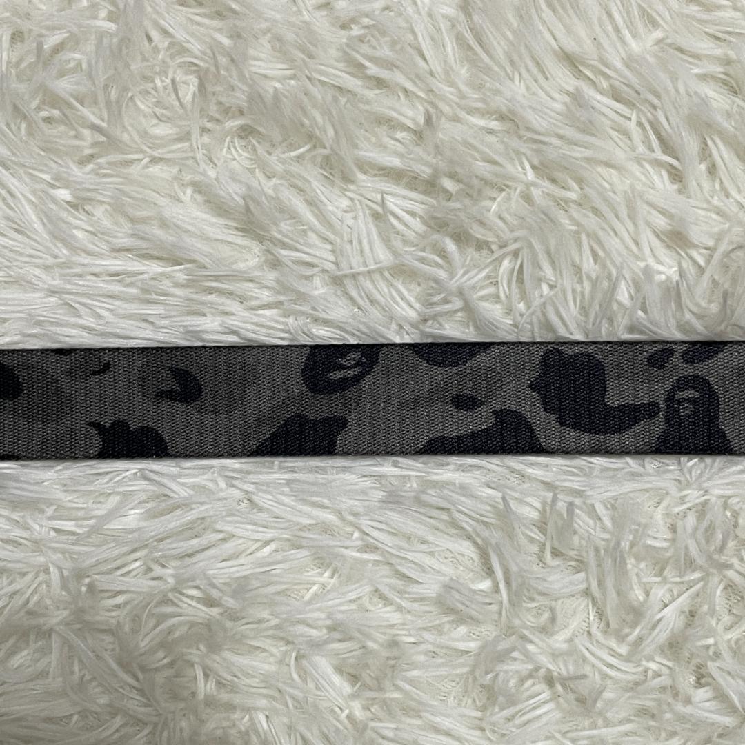 【未使用品】 エイプ BAPE　ガチャベルト　迷彩　カモフラ　グレー　星バックル