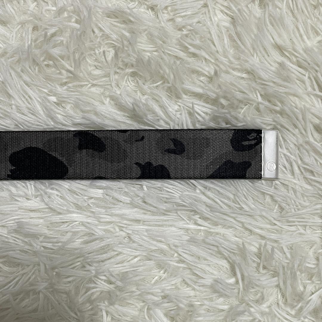 【未使用品】 エイプ BAPE　ガチャベルト　迷彩　カモフラ　グレー　星バックル