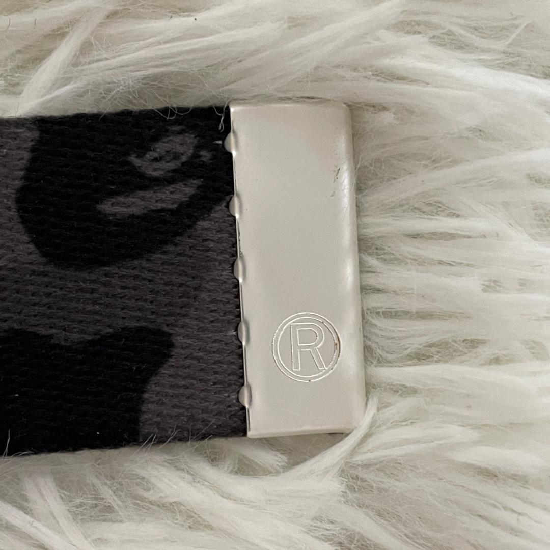 【未使用品】 エイプ BAPE　ガチャベルト　迷彩　カモフラ　グレー　星バックル