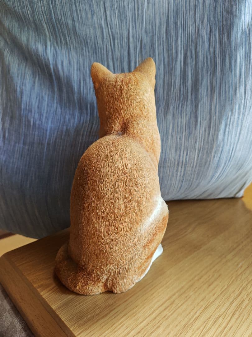 ねこ ジンジャー 置物 シンプソン作 イングランド製 アンティーク 石膏 ４kg