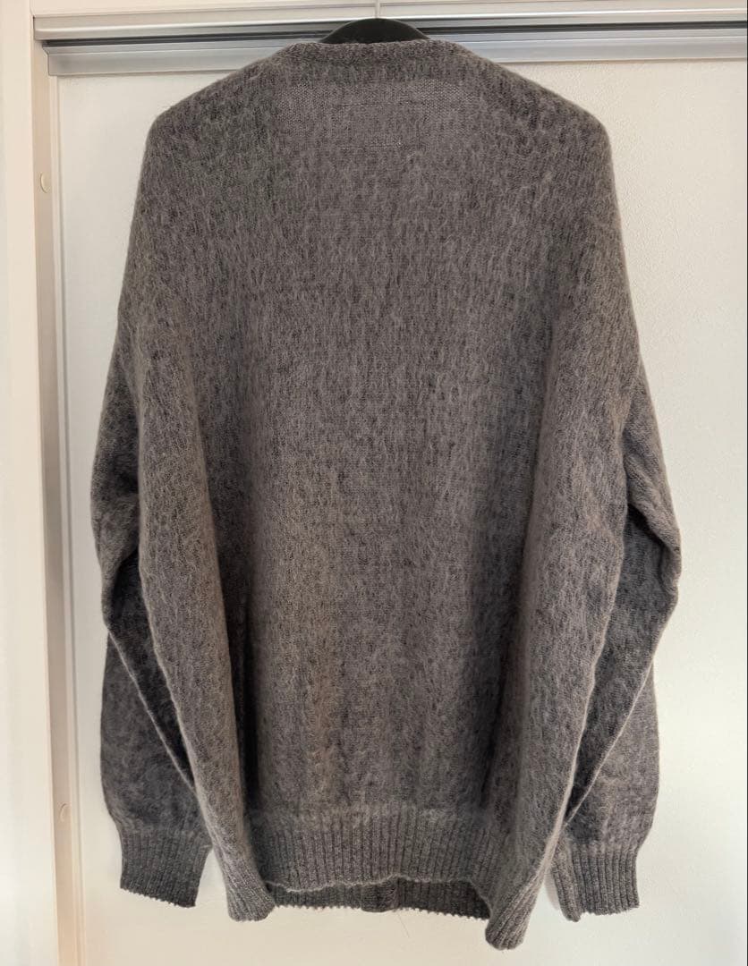 ワコマリア カーディガン モヘア L wacko maria チャコール