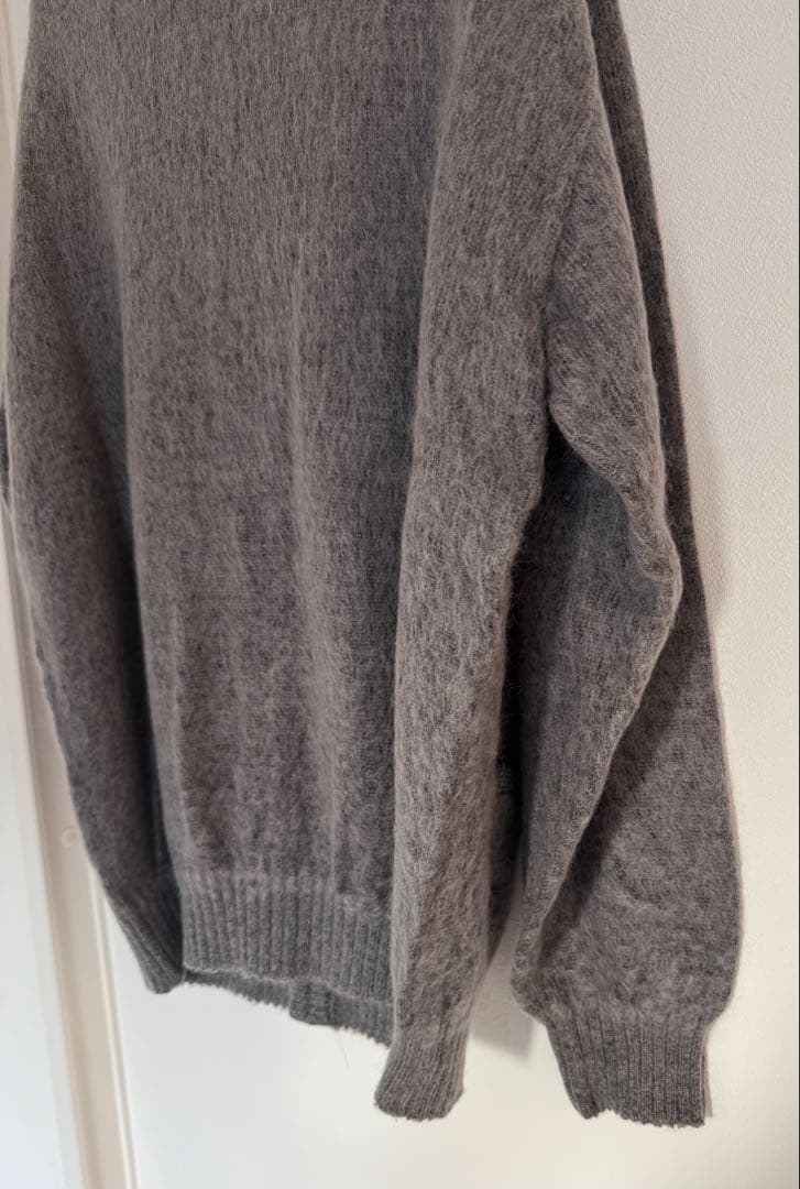 ワコマリア カーディガン モヘア L wacko maria チャコール