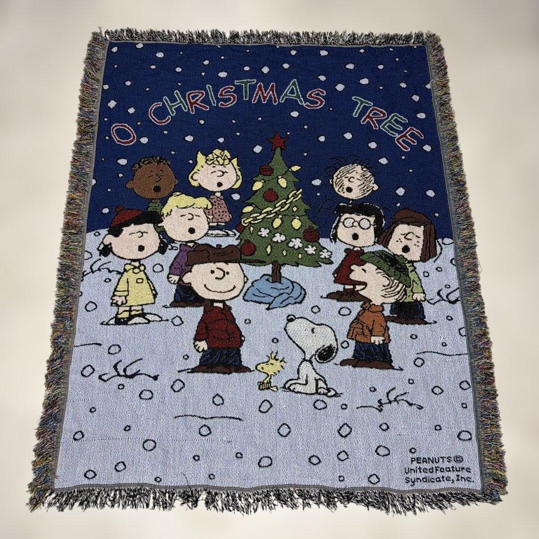 スヌーピー　ブランケット　マルチカバー　ソファカバー　ラグ　153x123