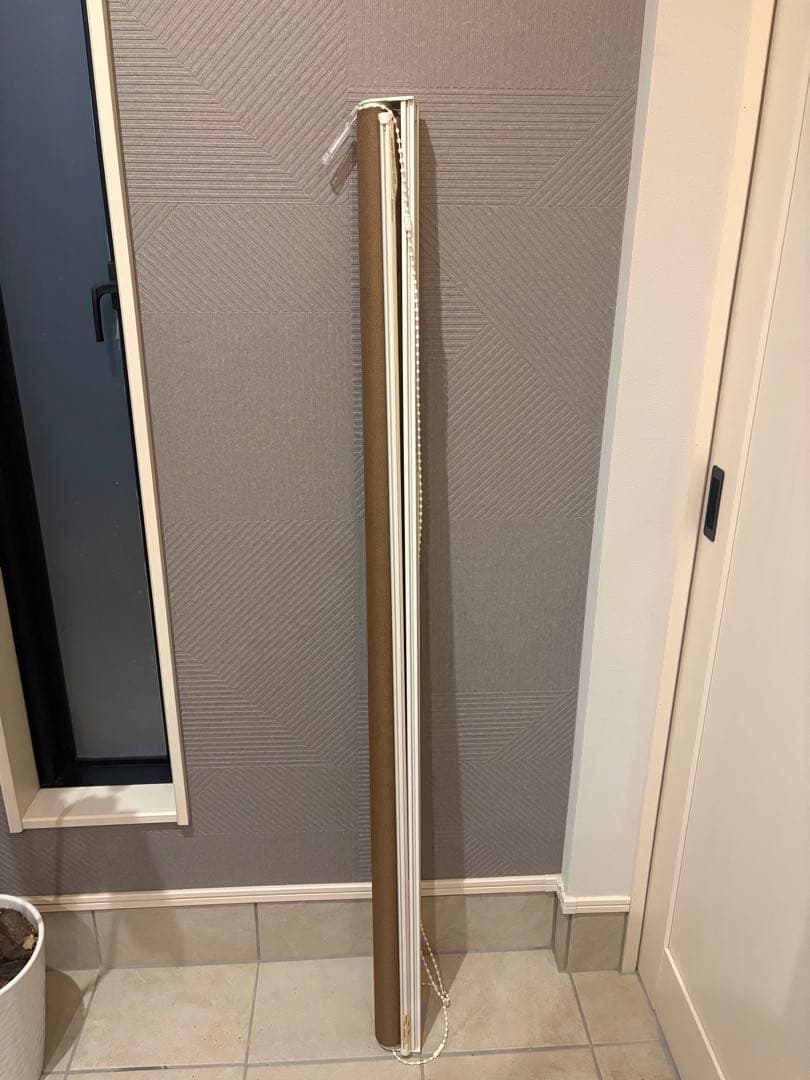 ブラウン ロールスクリーン 幅80cm 高さ200cm
