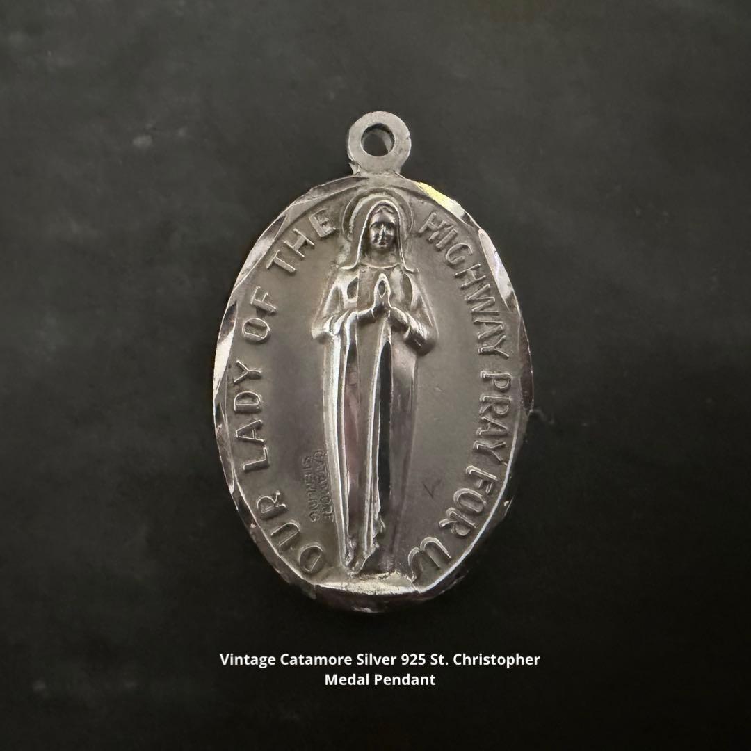 希少　ヴィンテージ　シルバー　925 アンティーク　ロザリオ　メダイ　アメリカ