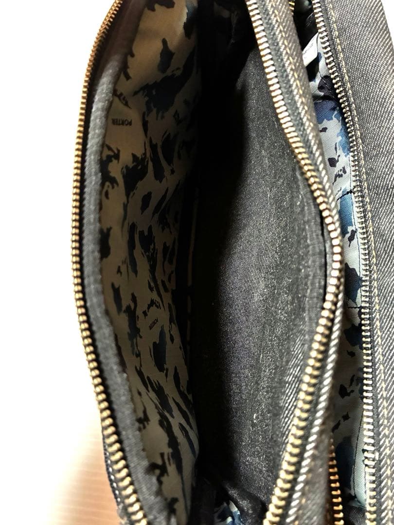 希少Lサイズ　廃版品　PORTER ポーター デニム　ウエストバッグ