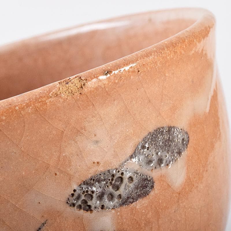 萩焼　草文　茶碗　銘「古今」　仕覆付　堀内宗完(兼中斎)極め箱　M　R7928