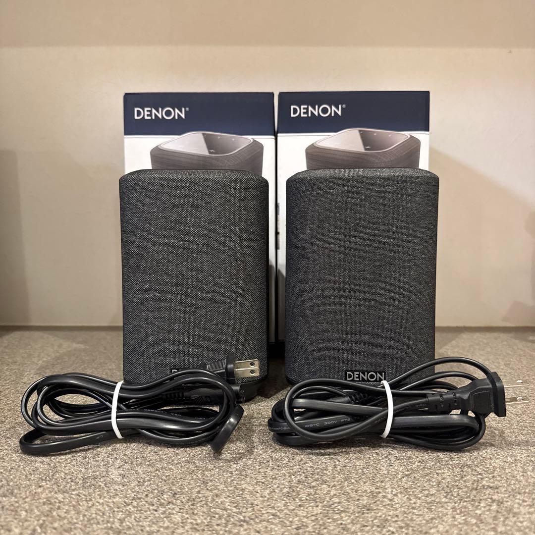 最初値下げ　早い者勝ち　スピーカー グレー DENON150 美品　2個