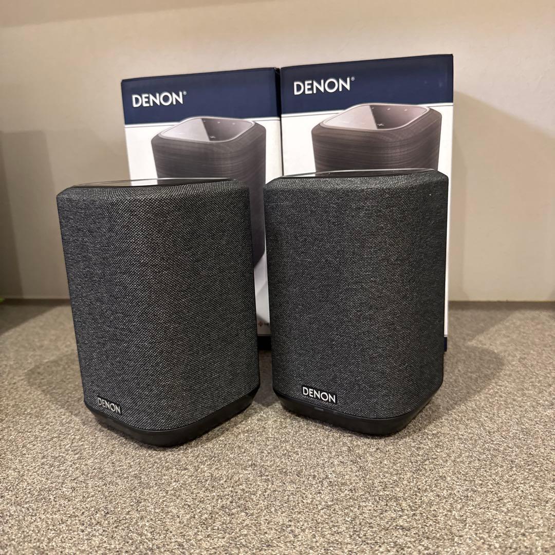 最初値下げ　早い者勝ち　スピーカー グレー DENON150 美品　2個