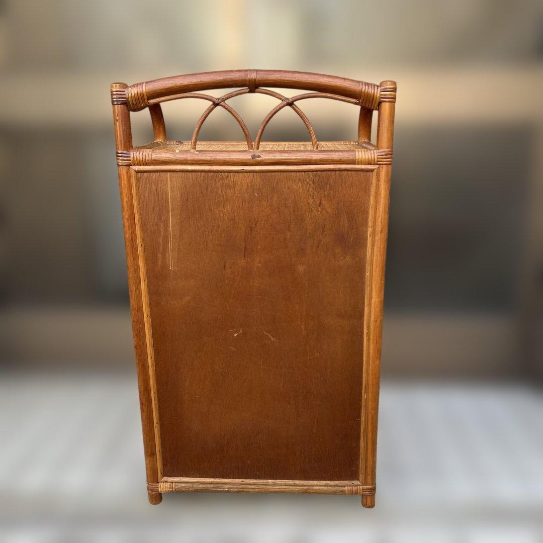 【昭和レトロ】ラタンチェスト　籐　５段引出し　箪笥