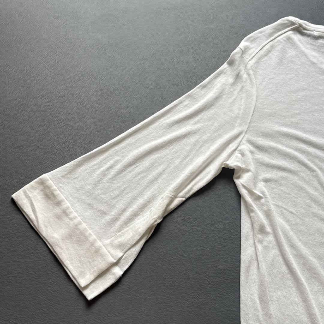 【美品】JULIUS ユリウス　カットソー　ロンT 白　ゆったり　日本製