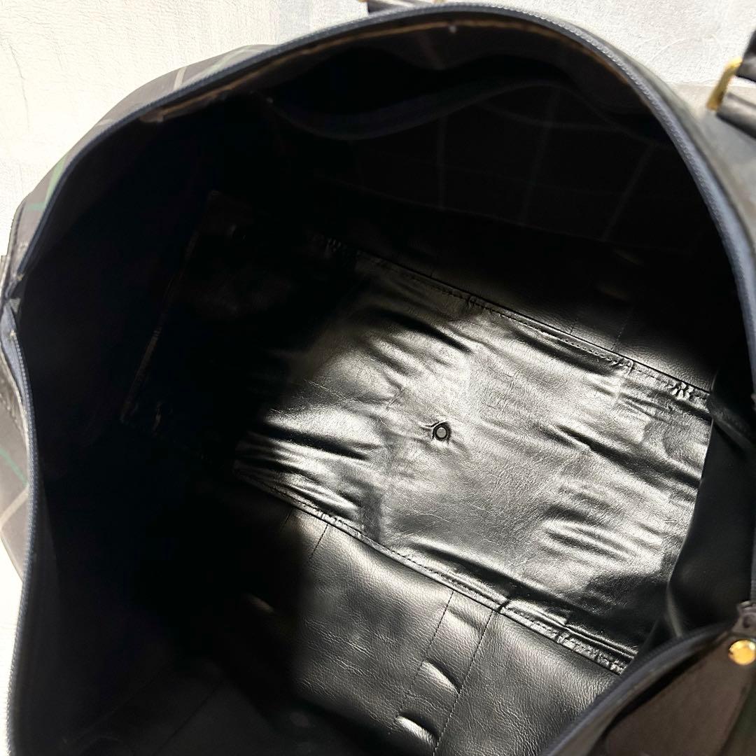 Burberrys バーバリー キャンバス チェック柄 ボストンバッグ トラベル