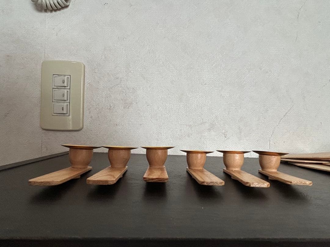 年代物　昭和レトロ　クリスマスピラミッド 44cm 木製　箱付き