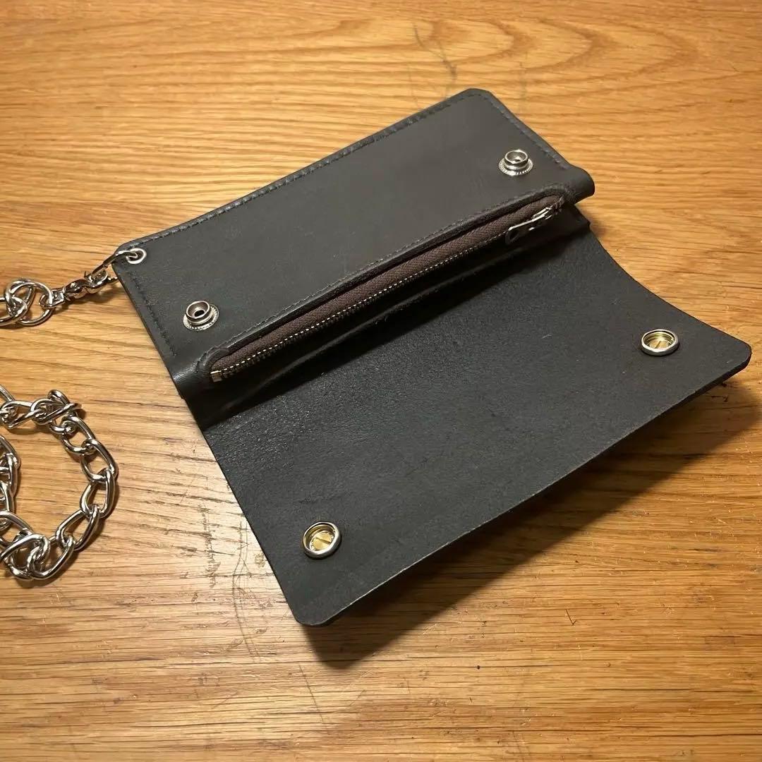 #8 ハンドメイド　トラッカーウォレット　ウォレットチェーン